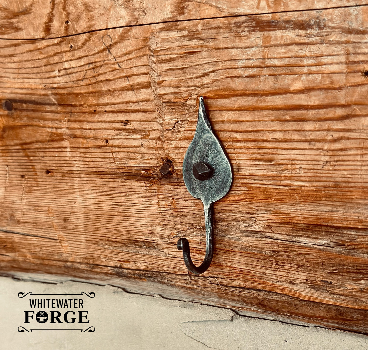 Hand Forged Leaf Hook