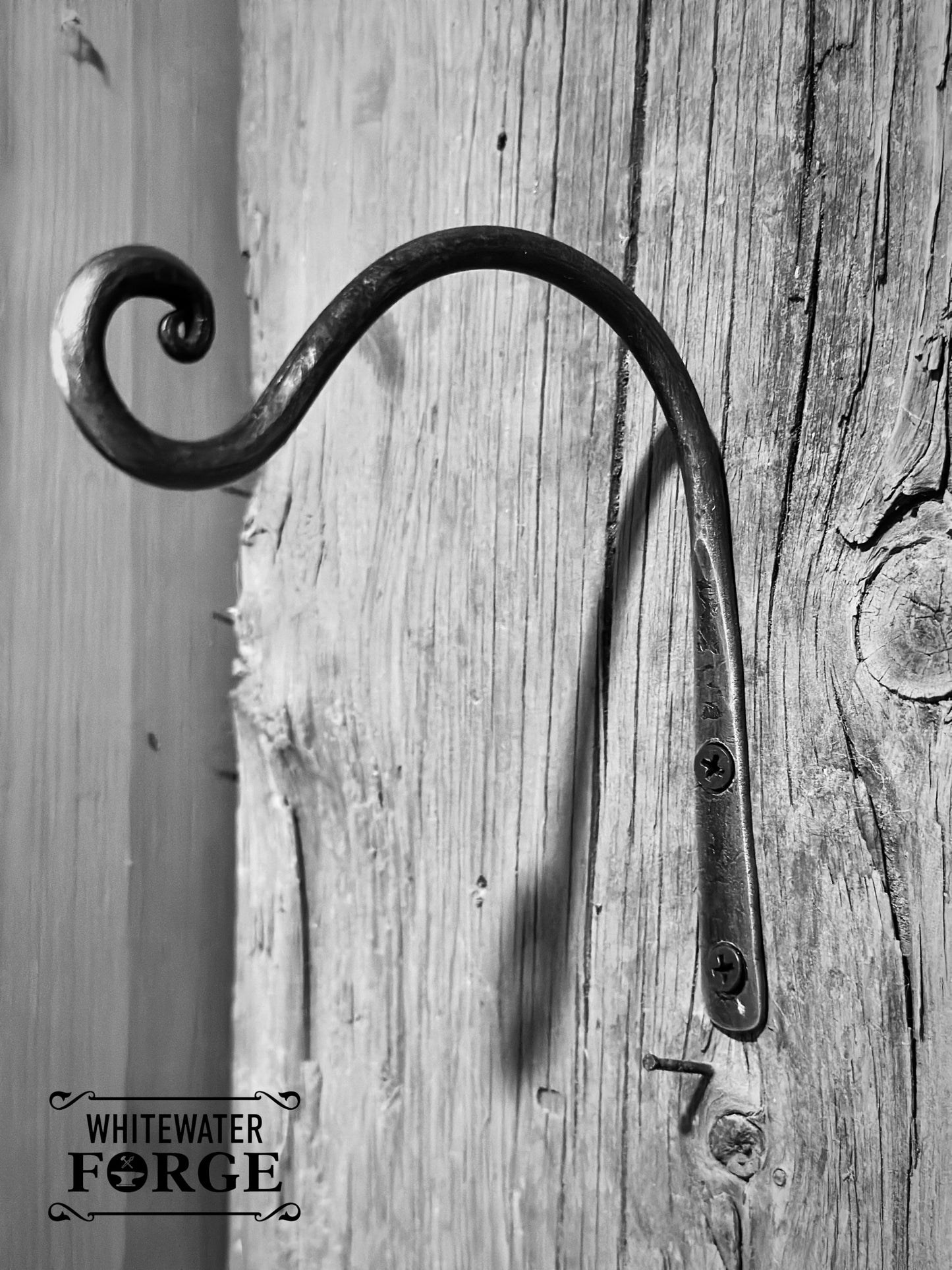 Forged Flower Basket Hanger.
