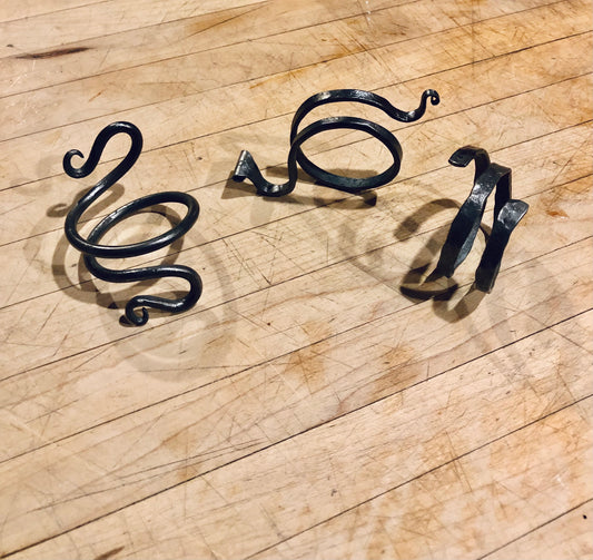 Forged napkin Rings